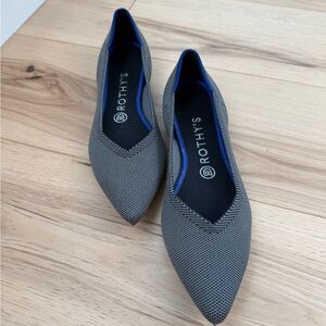 Rothy's Gray Pointed Flats